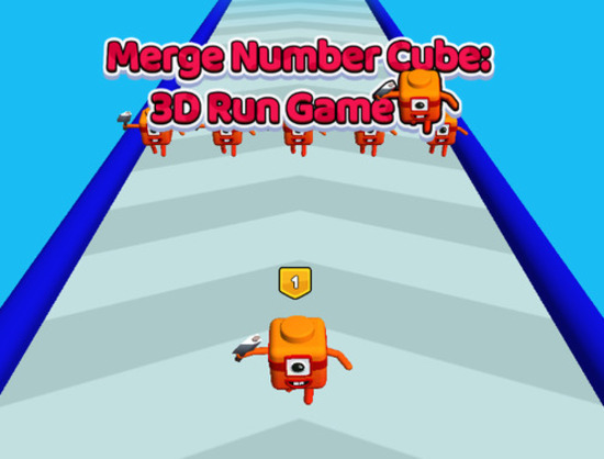 Jeu Fusion du numéro de course Cube 3D  en ligne