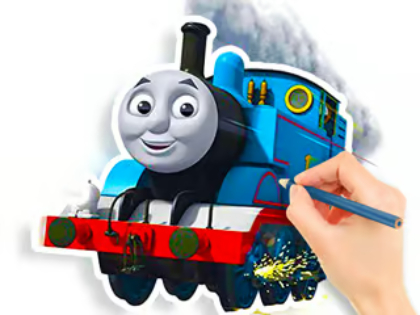 Jeu Livre de coloriage: Thomas  en ligne