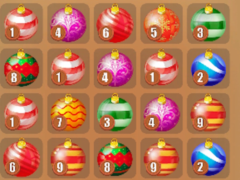 Jeu Fusionner la nouvelle année: les balles du Nouvel An!  en ligne