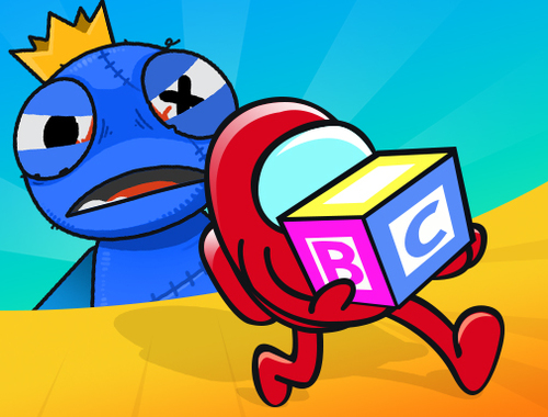 Jeu Se cacher et chercher un monstre bleu  en ligne