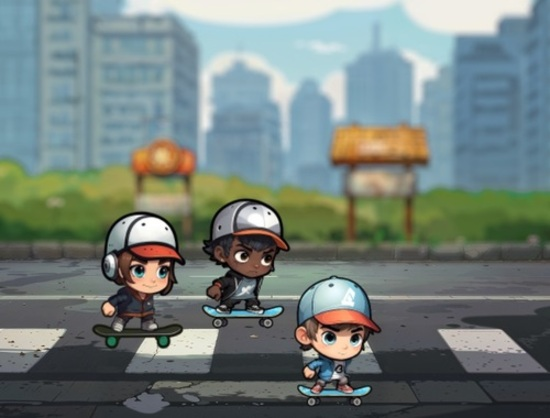Jeu La quête de la patineuse  en ligne