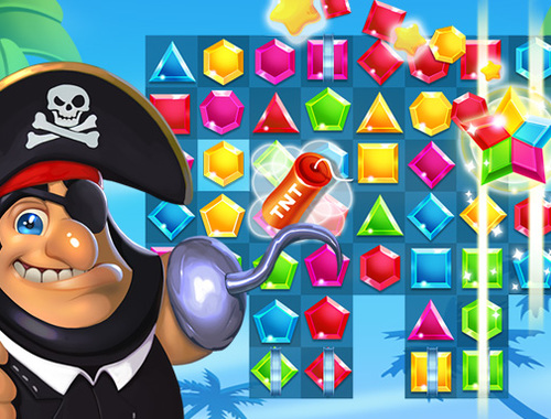 Jeu Les pirates correspondent au trésor perdu  en ligne