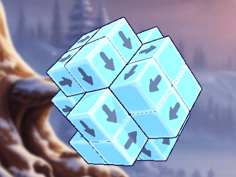 Jeu Cube du Nouvel An en 3D  en ligne