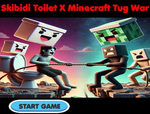 Jeu Toilette Skibidi x Minecraft TUG WAR  en ligne