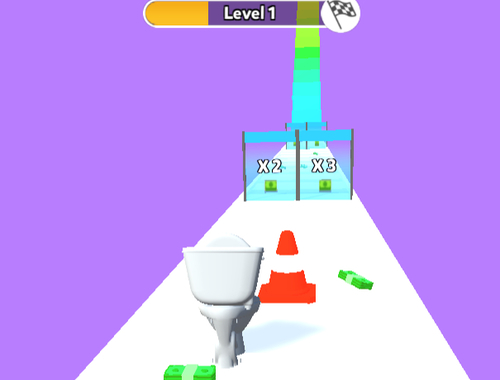 Jeu Pile d'argent des toilettes de skibidi  en ligne