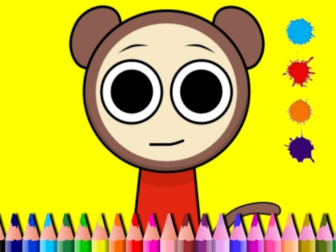 Jeu Livre de coloriage sprunki valentine  en ligne