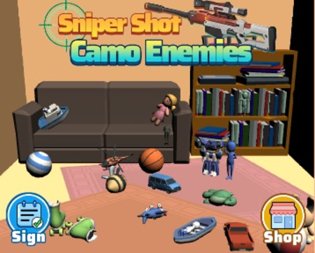 Jeu Sniper a tiré des ennemis camouflage  en ligne