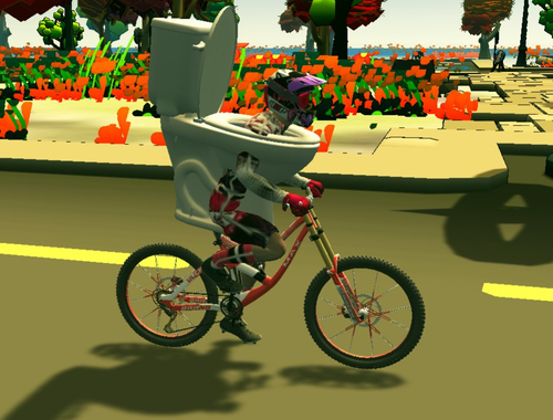 Jeu Skibidi Toilet Bike Riding en ligne