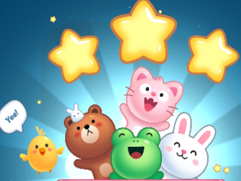 Jeu Merge animal: bulleuse de bulles  en ligne