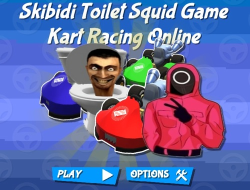 Jeu Skibidi Toilet Squid Game Kart Racing en ligne  en ligne