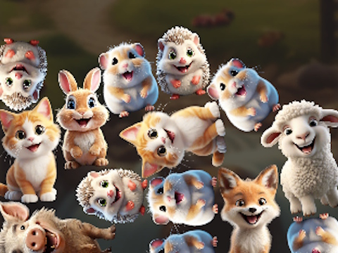 Jeu Merger Animals 2048!  en ligne