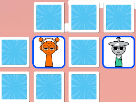 Jeu Jeu de mémoire sprunki  en ligne
