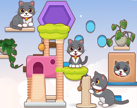 Jeu Décor mon: mur de minou  en ligne