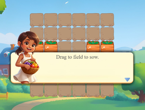 Jeu Récolte des légumes  en ligne