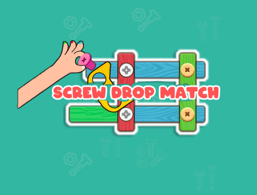 Jeu Match de la goutte à vis  en ligne