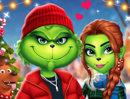 Jeu The Grench Couple Holiday Dress Up en ligne