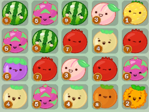 Jeu Puzzle de dés: fruits!  en ligne