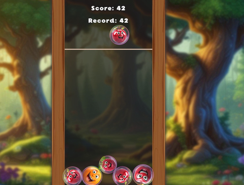 Jeu Faites correspondre les fruits en bulles!  en ligne