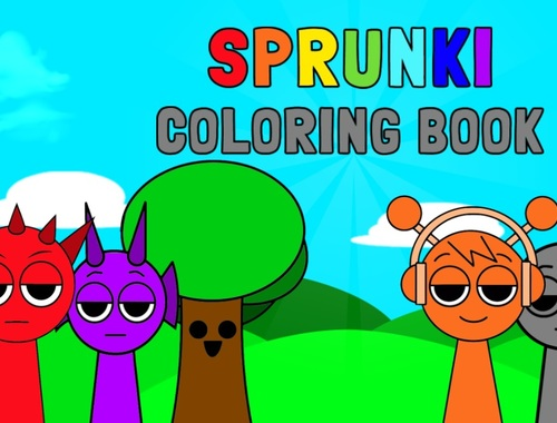 Jeu Livre de coloriage sprunki  en ligne