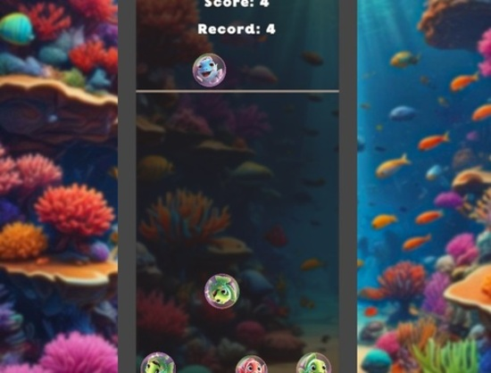 Jeu Fusionner le poisson en 2048!  en ligne