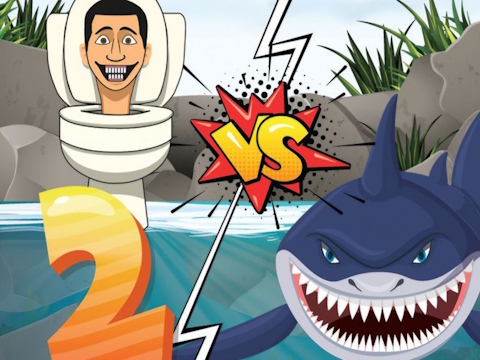 Jeu Requin affamée vs skibidi 2  en ligne