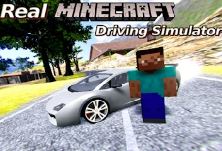 Jeu Simulatlateur de conduite Minecraft réel  en ligne