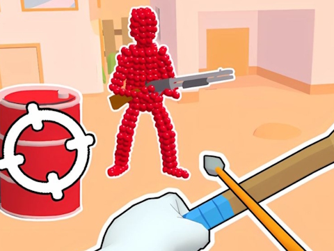 Jeu Stickman Archer: tir des flèches sur les rouges  en ligne