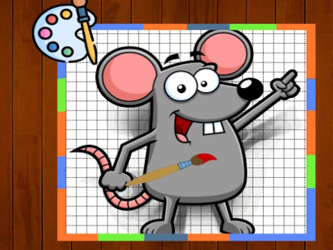 Jeu Temps de coloriage de la souris drôle  en ligne