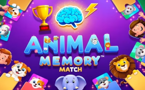 Jeu Match à la mémoire animale  en ligne