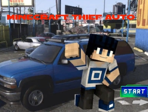 Jeu Minecraft Thief Auto  en ligne