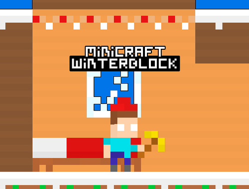 Jeu Minicraft hiverblock  en ligne