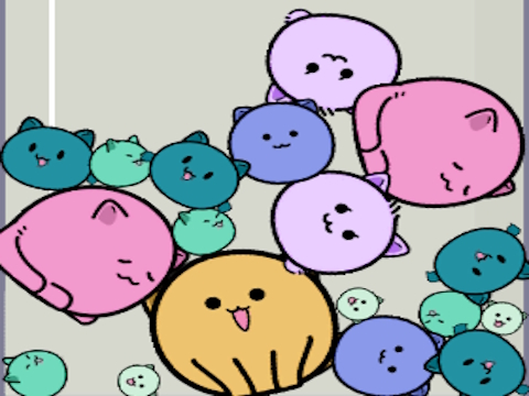 Jeu Les chats tombent  en ligne