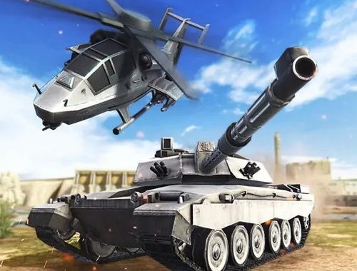 Jeu Stratégie de guerre. Chars et hélicoptères  en ligne