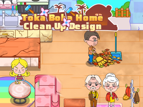 Jeu Toka Boka Home Clean Up Design  en ligne