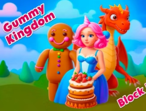 Jeu Puzzle de blocs de royaume gommeux  en ligne