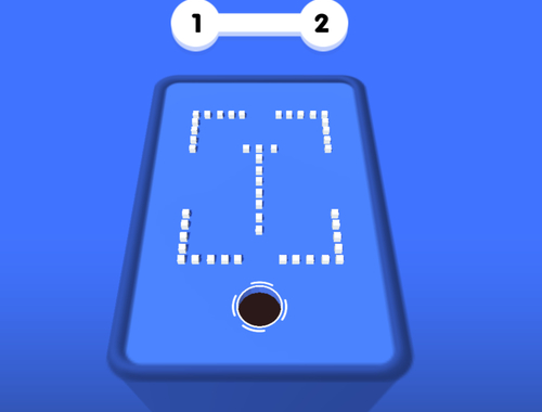 Jeu Bloc de couleurs 3D de trou  en ligne