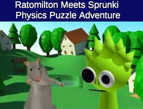 Jeu Rato Milton rencontre l'aventure de puzzle de la physique sprunki  en ligne
