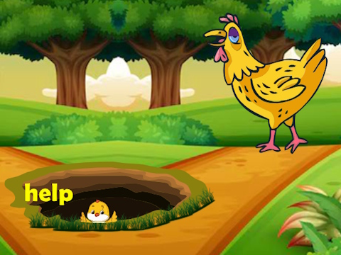 Jeu Situation dangereuse poussin s'échapper  en ligne