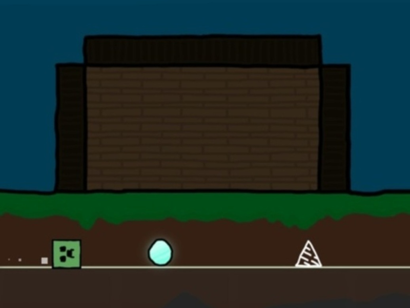 Jeu Éruption cutanée de géométrie mais mcraft  en ligne