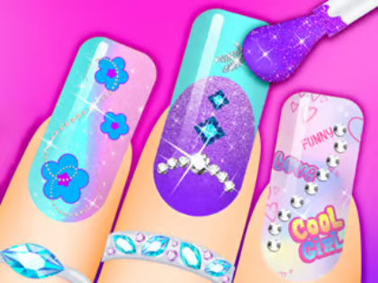 Jeu Livre de coloriage: nail art  en ligne