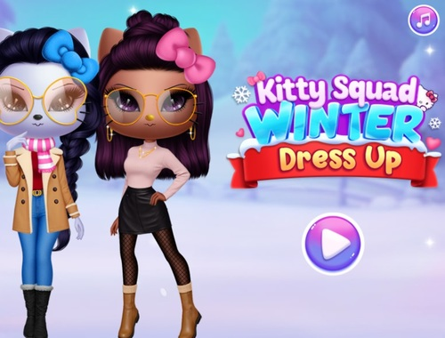 Jeu Kitty Squad Hiver Dress Up  en ligne