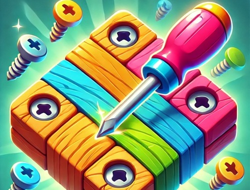 Jeu Puzzle de bois dévissé  en ligne