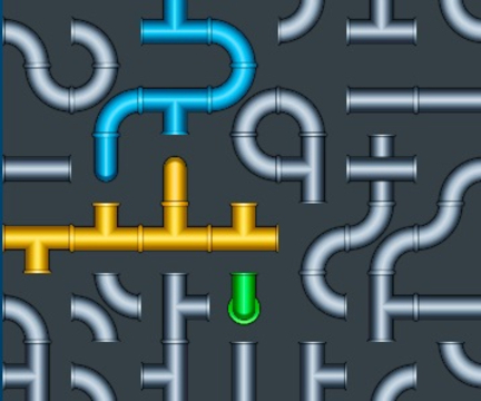 Jeu Connectez le puzzle à eau des tuyaux  en ligne