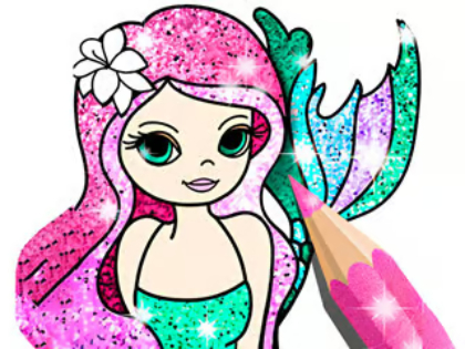 Jeu Livre de coloriage: Little Mermaid  en ligne