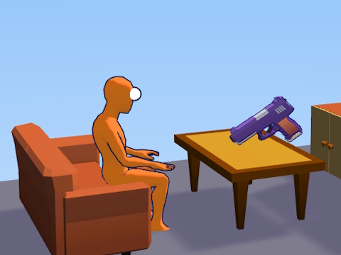 Jeu Ragdoll Gun Shooter: Cannon Spinner Playground  en ligne