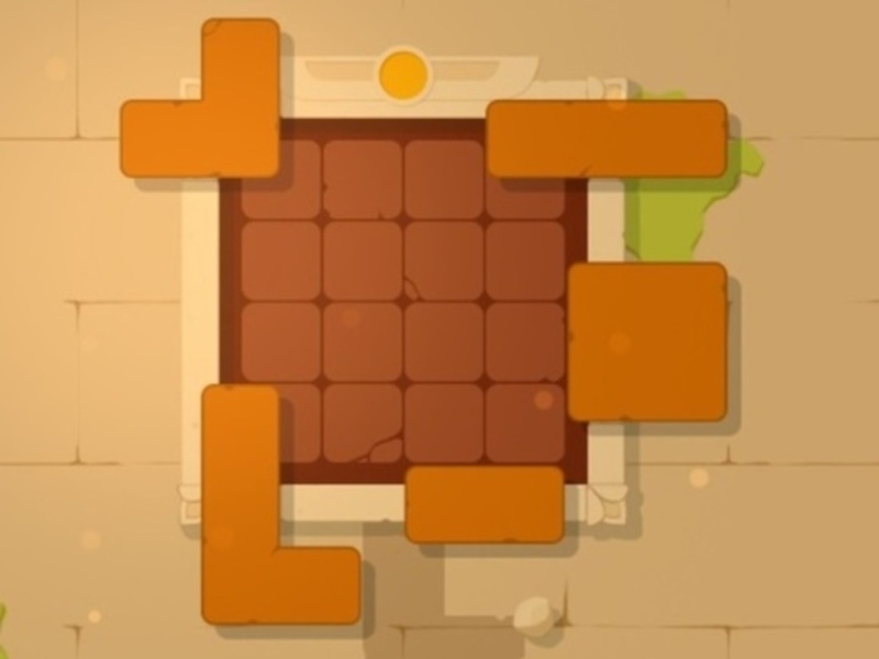 Jeu Les blocs de puzzle sont anciens  en ligne