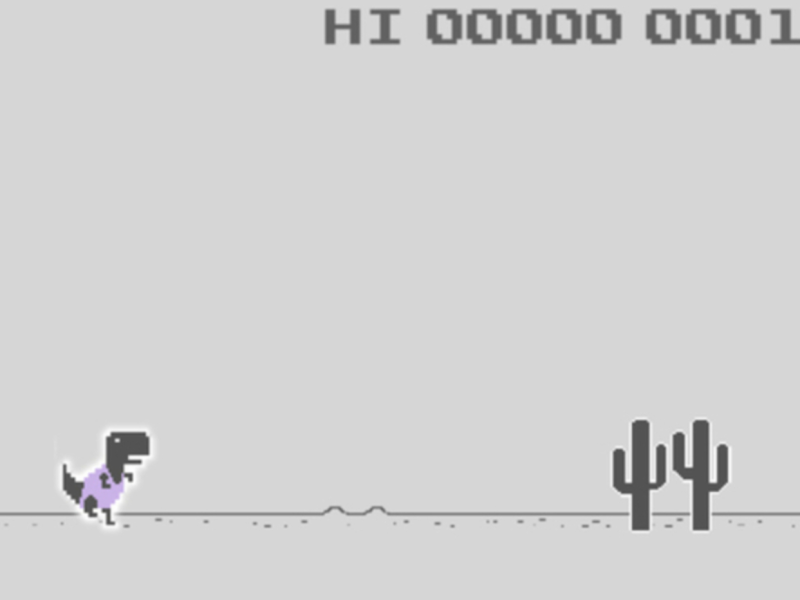 Jeu Saut de dinosaure  en ligne