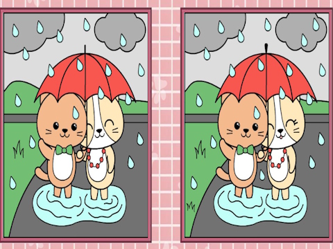 Jeu Repérez les différences de chatons mignons  en ligne
