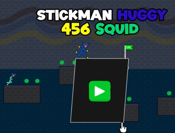 Jeu Stickman Huggy 456 Squid  en ligne