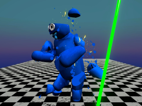 Jeu Poppy 4: Coupez des monstres avec une épée dans l'arène!  en ligne